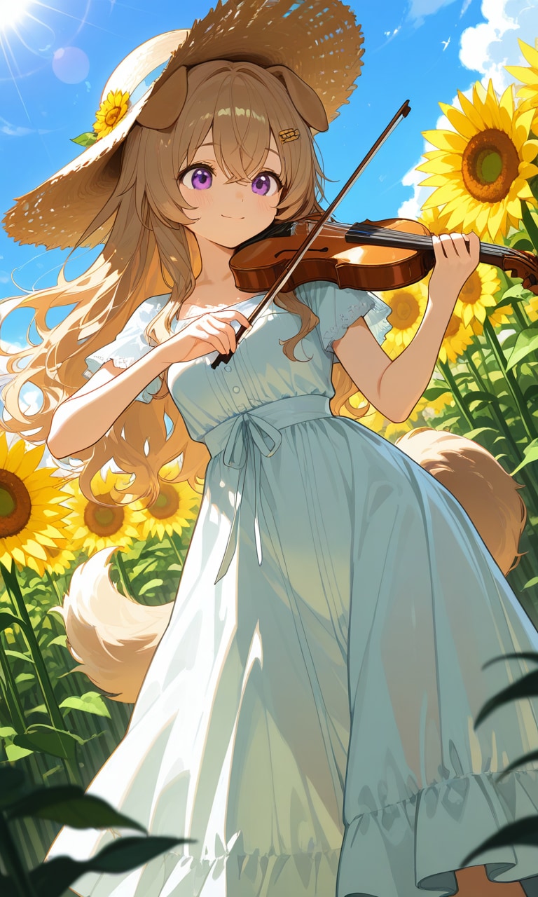 向日葵畑の演奏会🌻