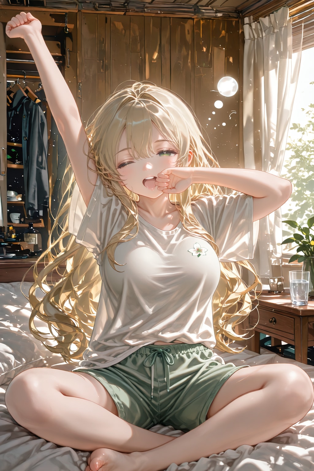 早起きしちゃうおねえさん