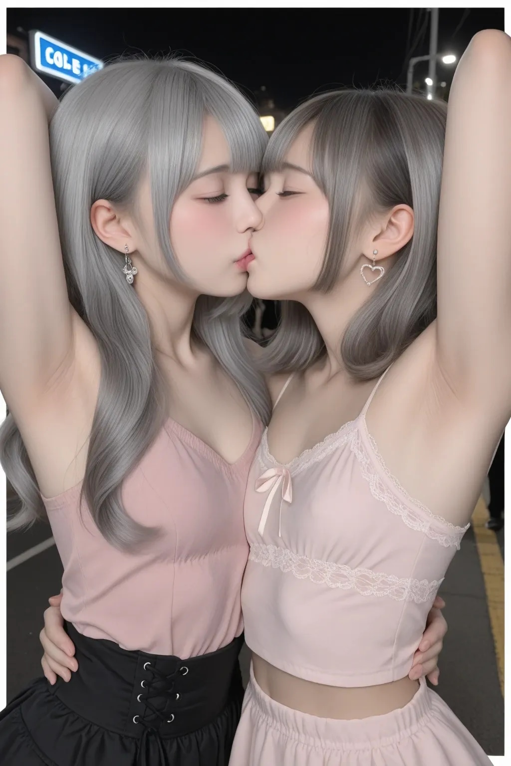 地雷系ちゃんのレズビアン018《腋見せSeaArt》