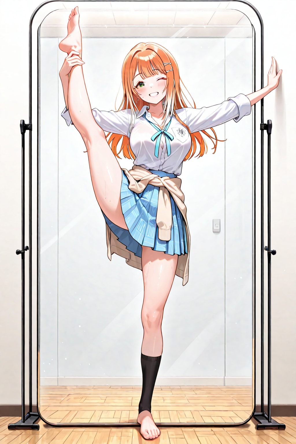 紫雲清夏ちゃん I字バランス