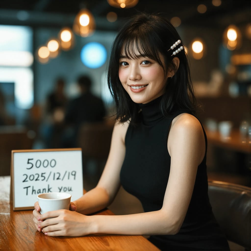 5000いいね、ありがとうございます。