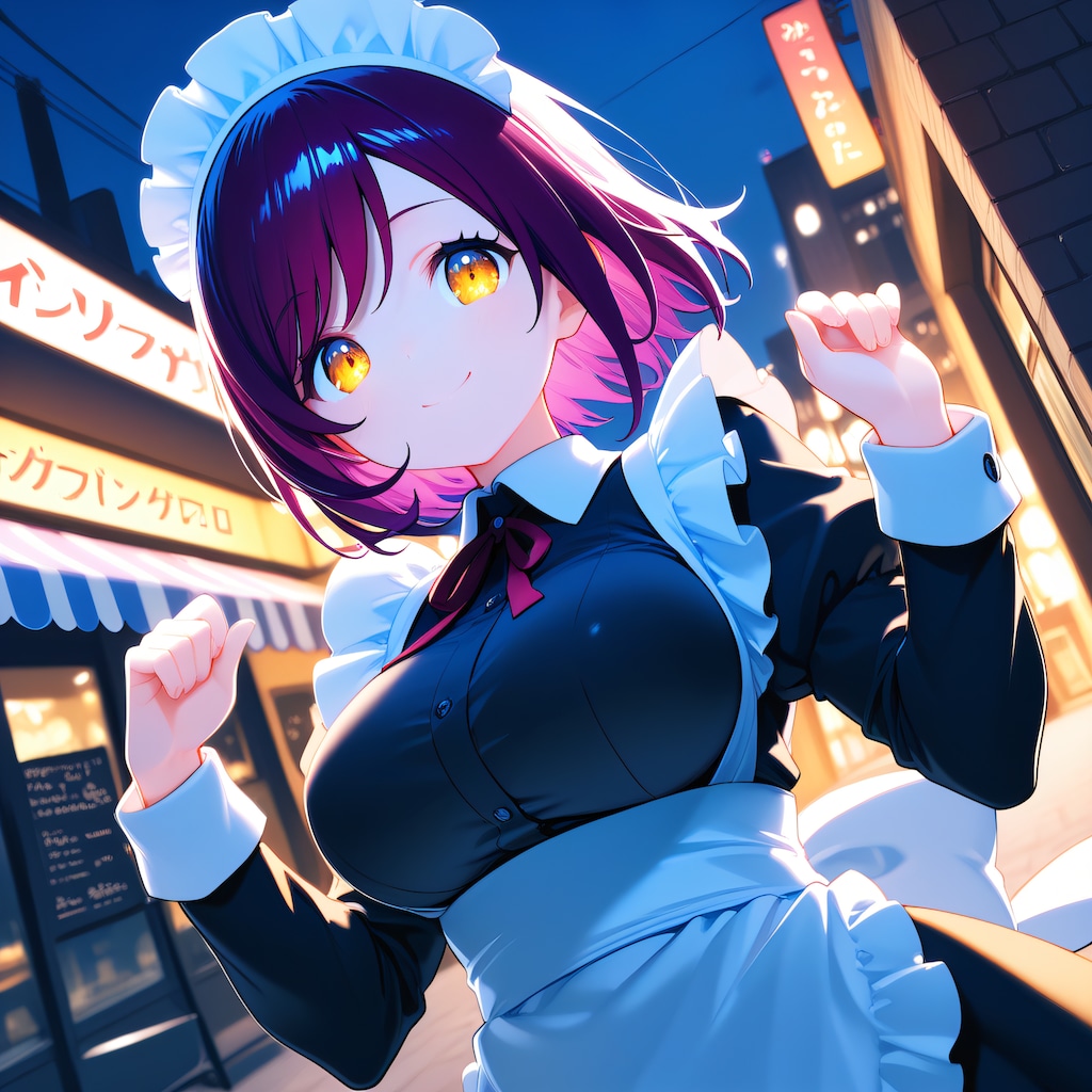 こんばんは（挨拶メイドの芽衣ちゃん）