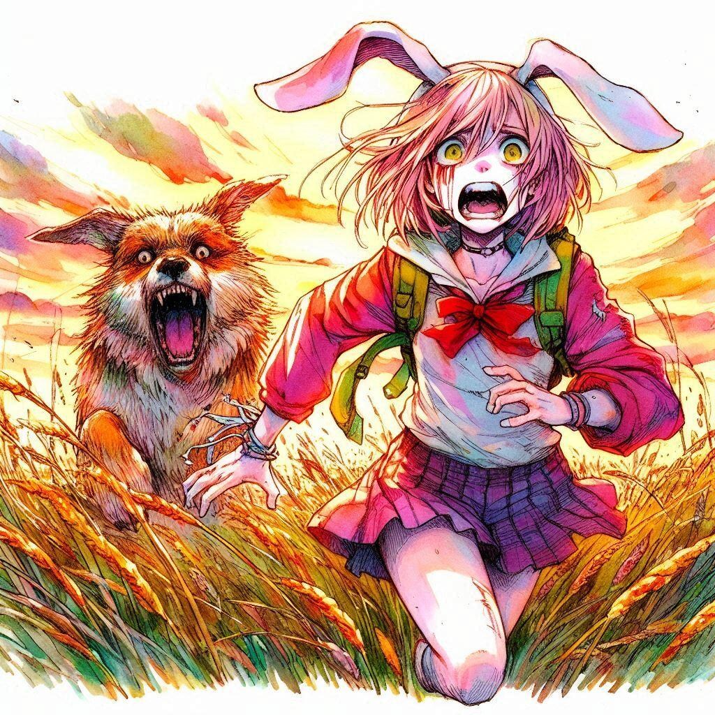 うさぎさん、危機一髪