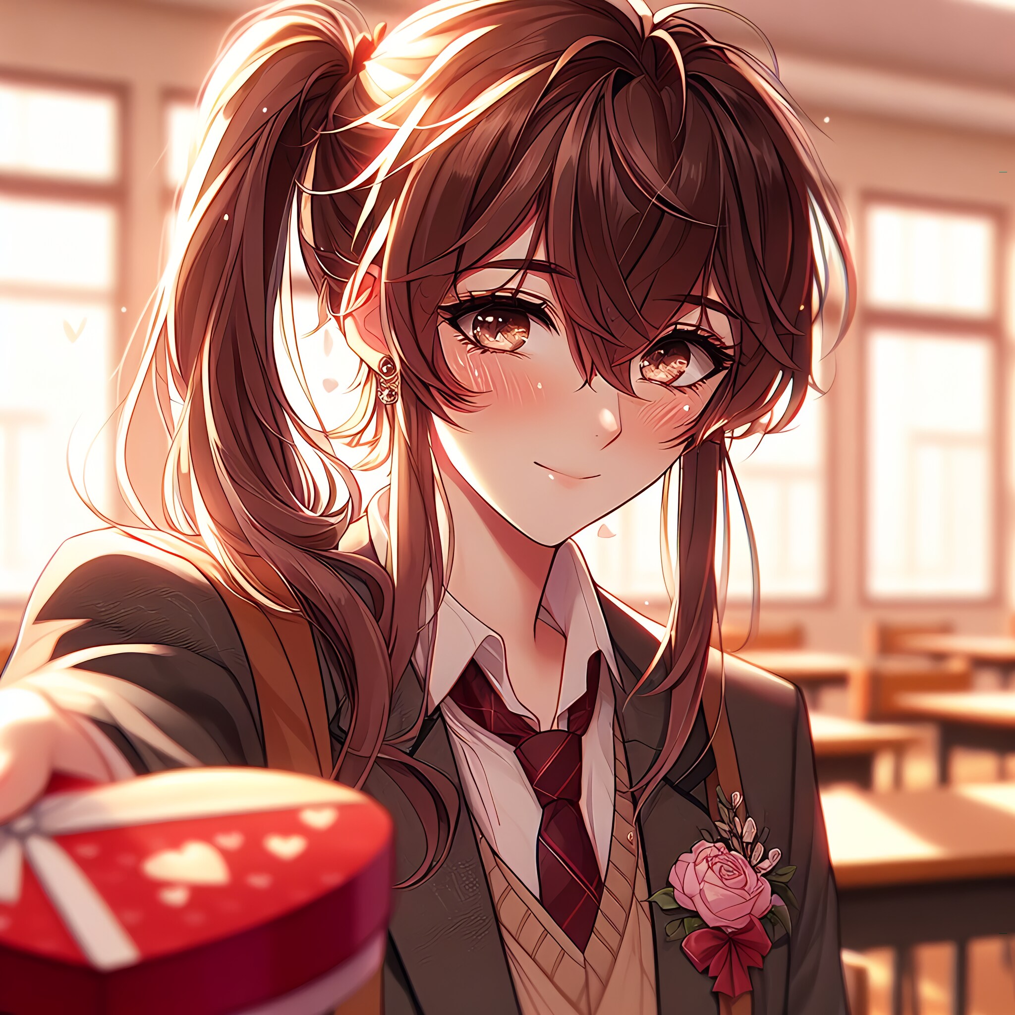 そっか､チョコ一個も貰えなかったんだ。…じゃあボクがあげるから元気出して！ね♡
