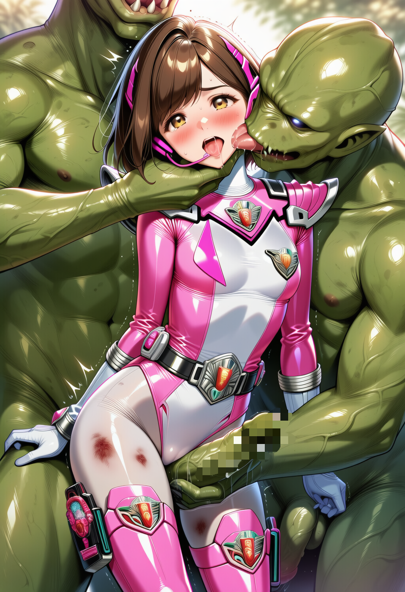 競い合う怪人