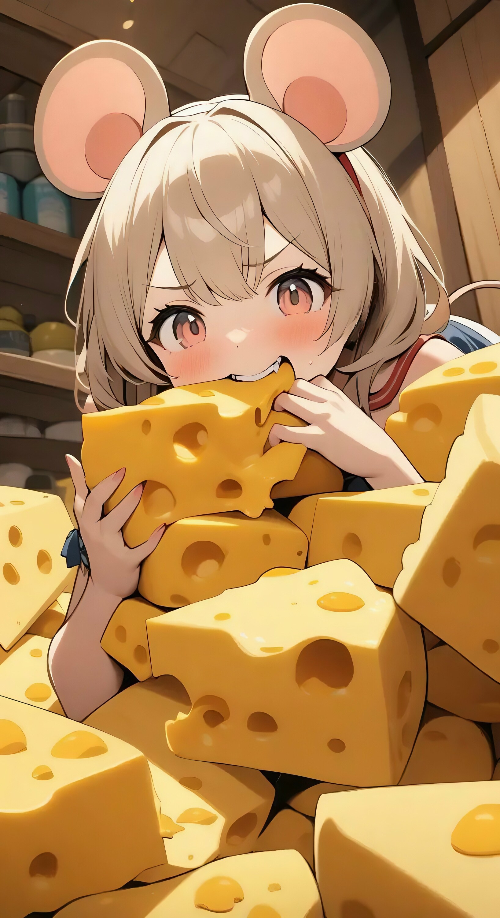 お食事チュ〜🧀 | の人気AIイラスト・グラビア