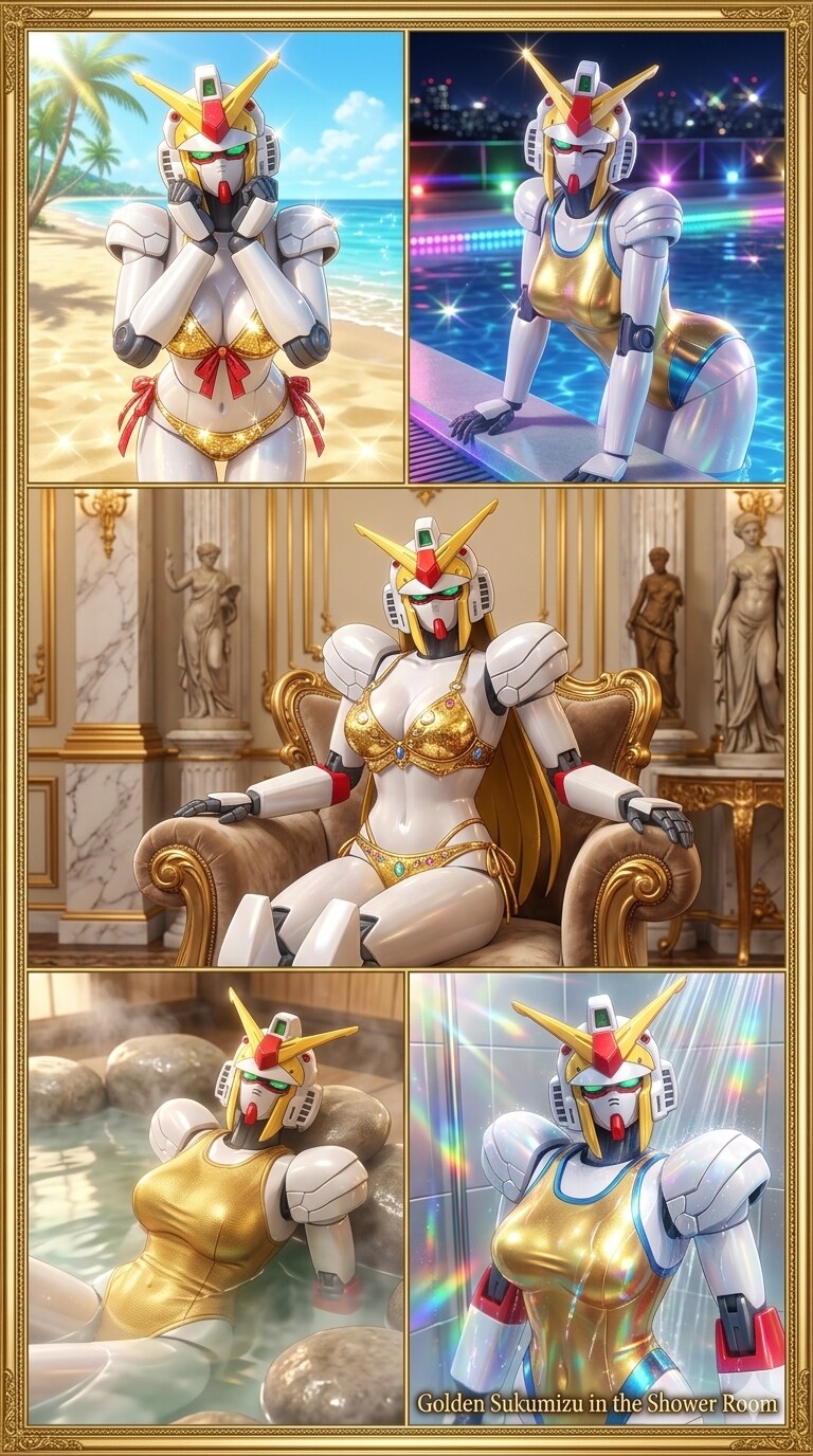 GWの金色ビキニ　ノーベルガンダム
