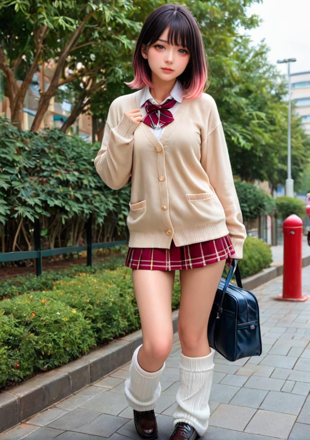 ○○　髪の毛少し派手かな？