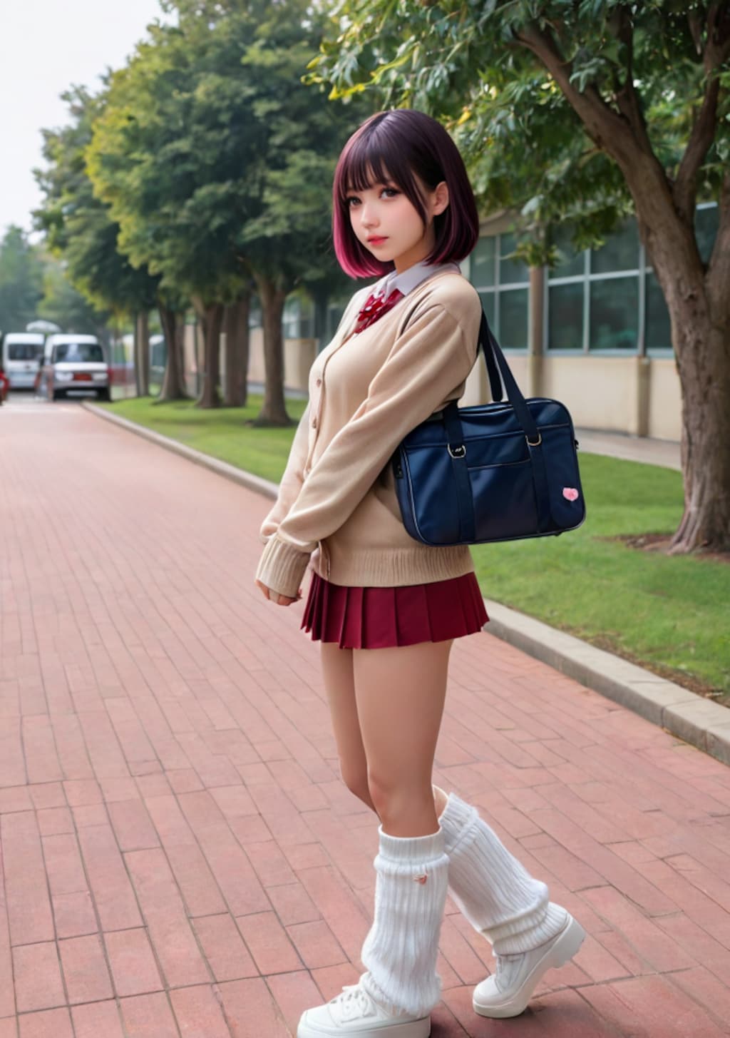 ○○　髪の毛少し派手かな？