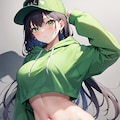 へそ出しルック 2枚目