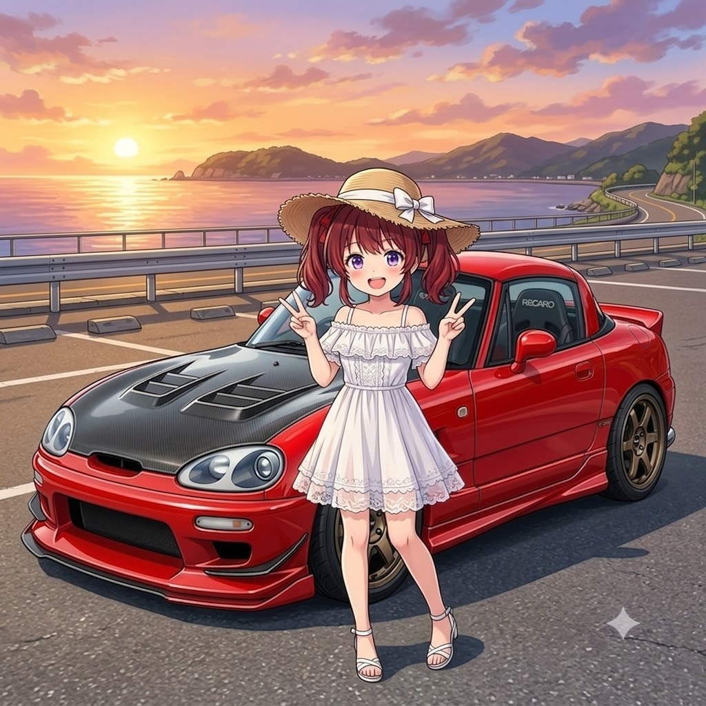 幼女ちゃんSUZUKIカプチーノ