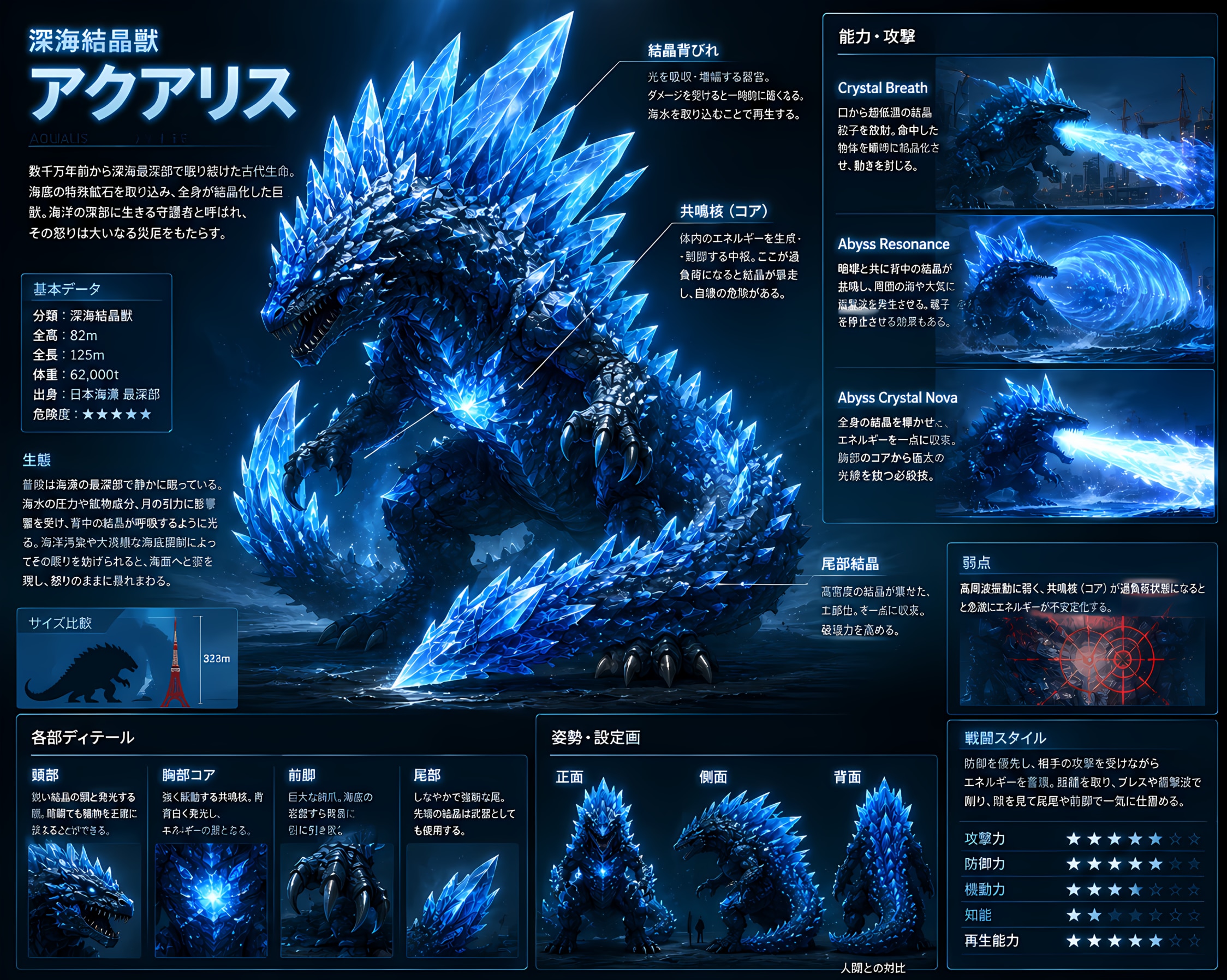 深海結晶獣 アクアリス | の人気AIイラスト・グラビア