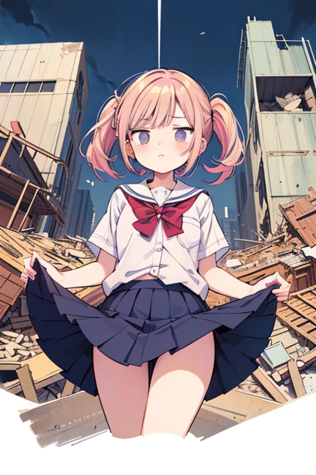 荒廃街の後輩ちゃん