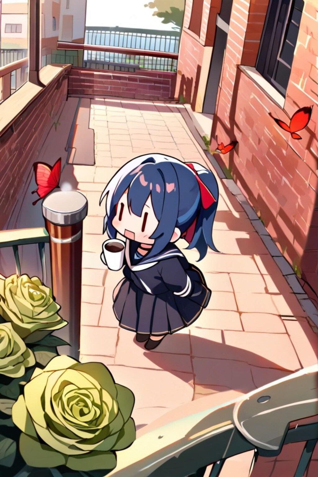 ポニテの青髪ちゃん