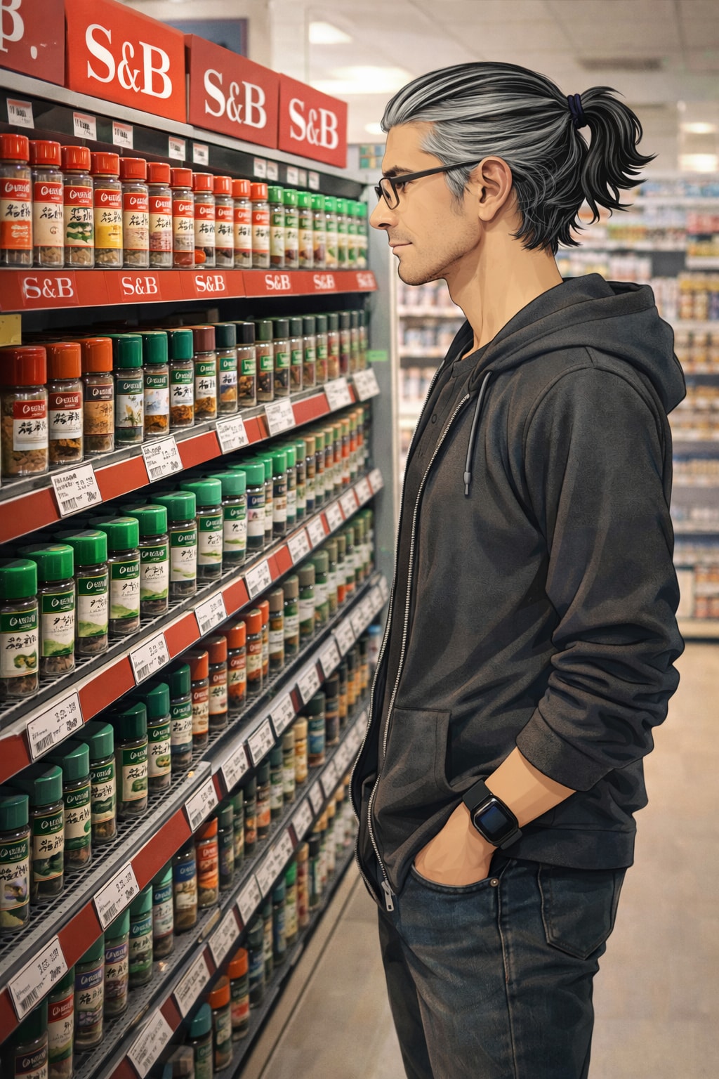 スパイスとハーブの料理に興味が出てきたオジサン | の人気AIイラスト・グラビア