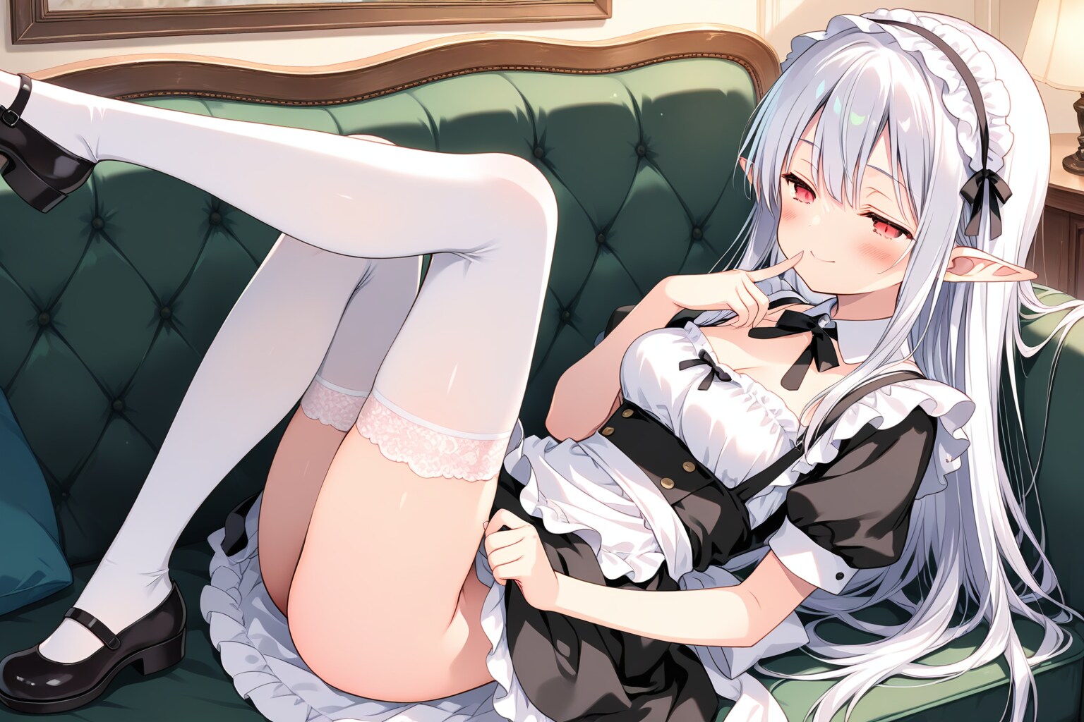 年始の挨拶（おねだり）ver2『ご主人様？　お餅の準備（意味深）は出来てますわ♡』ネージュ