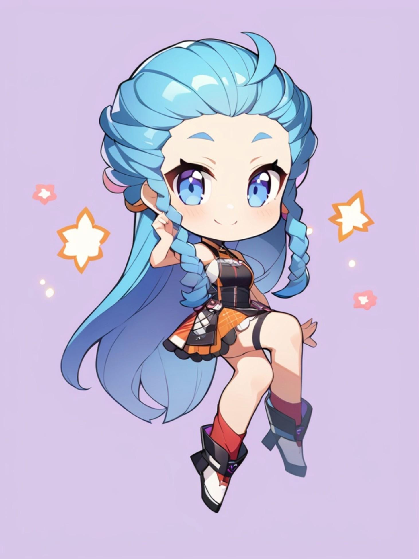 青髪ちゃん | の人気AIイラスト・グラビア