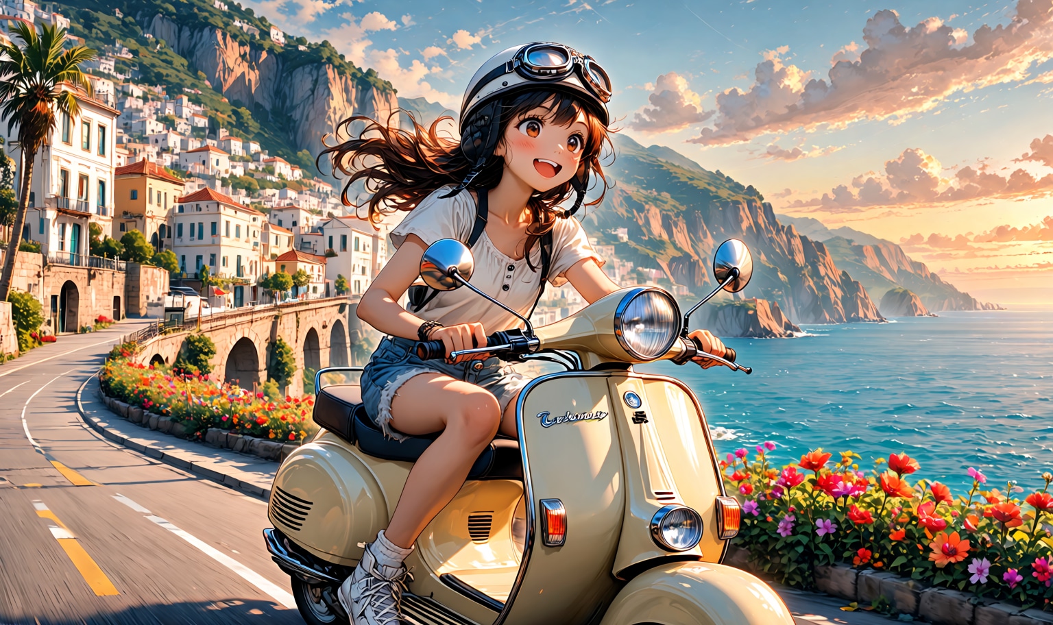 driving along the Amalfi Coast