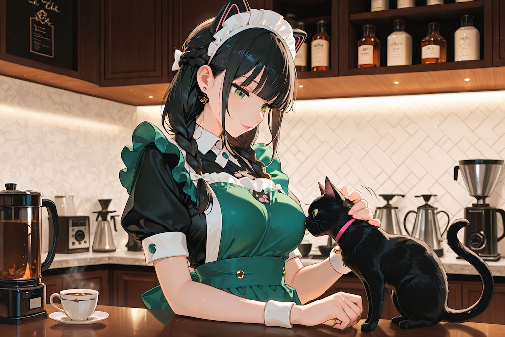 看板猫と看板娘