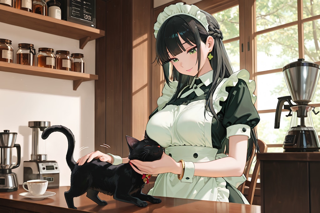 看板猫と看板娘