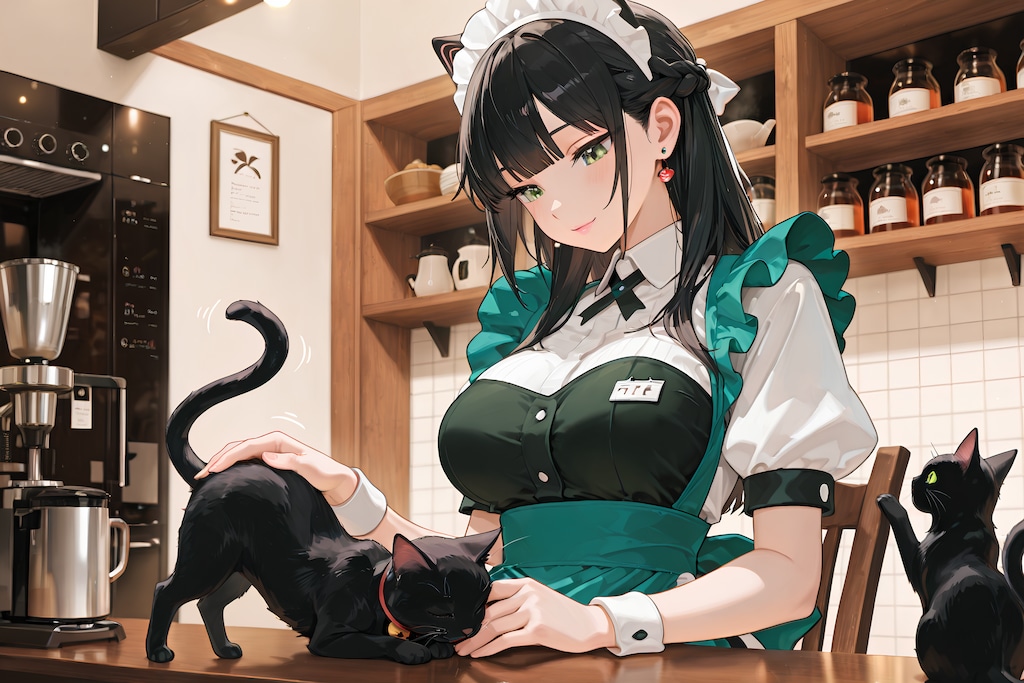 看板猫と看板娘