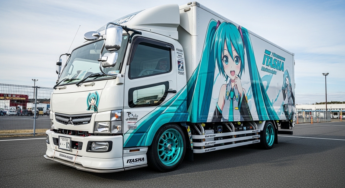 三菱ふそうトラック初音ミク痛車 | の人気AIイラスト・グラビア