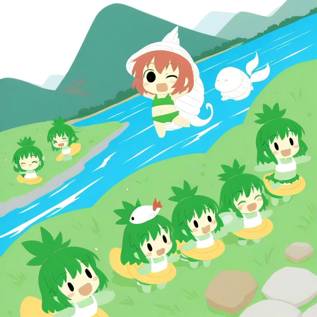 河童ガールズ | の人気AIイラスト・グラビア