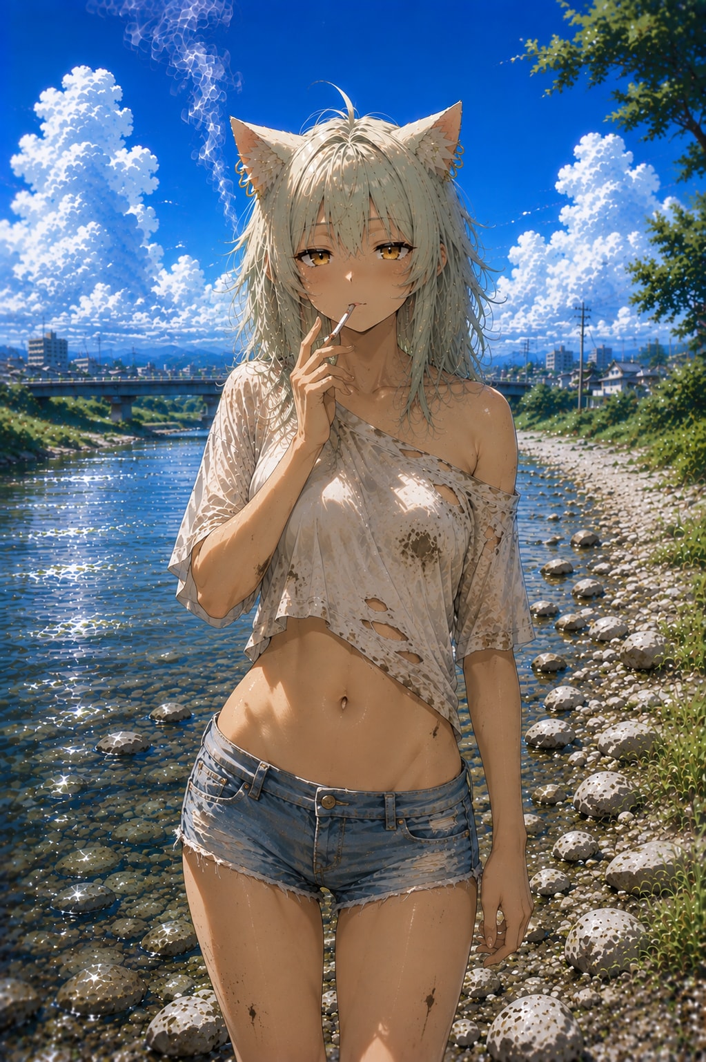 ヤニ子ちょい露出