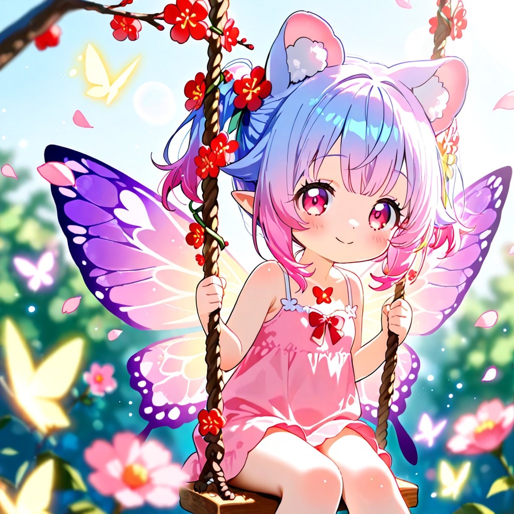 12枚）梅の花と妖精さん