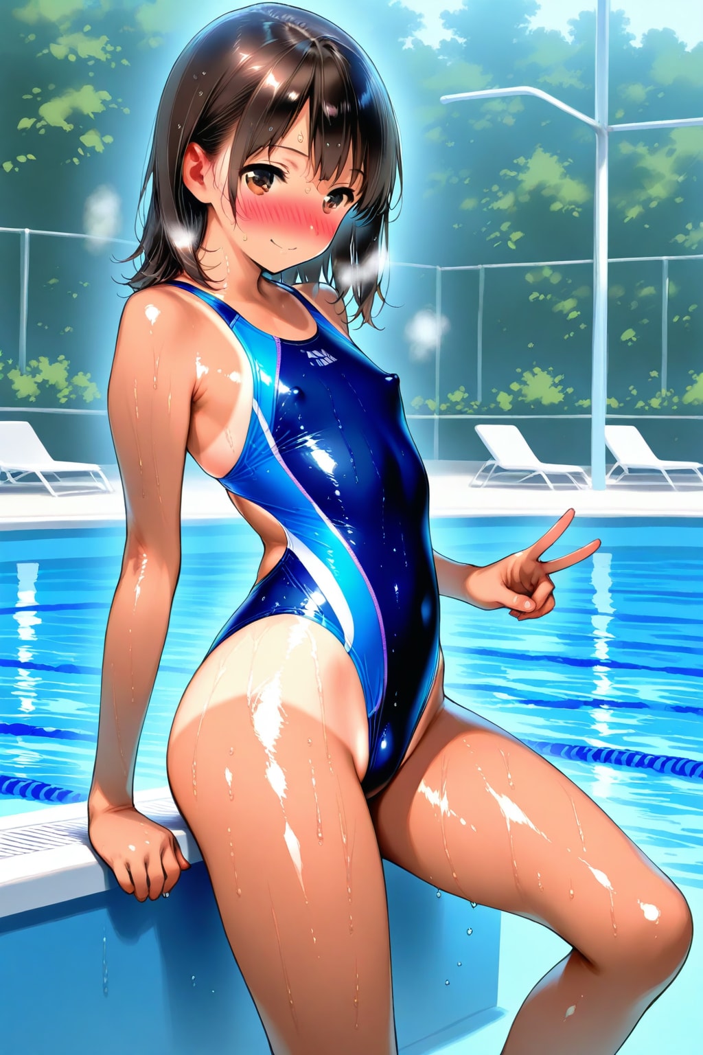 日焼け跡さんの胸が育つ前…
