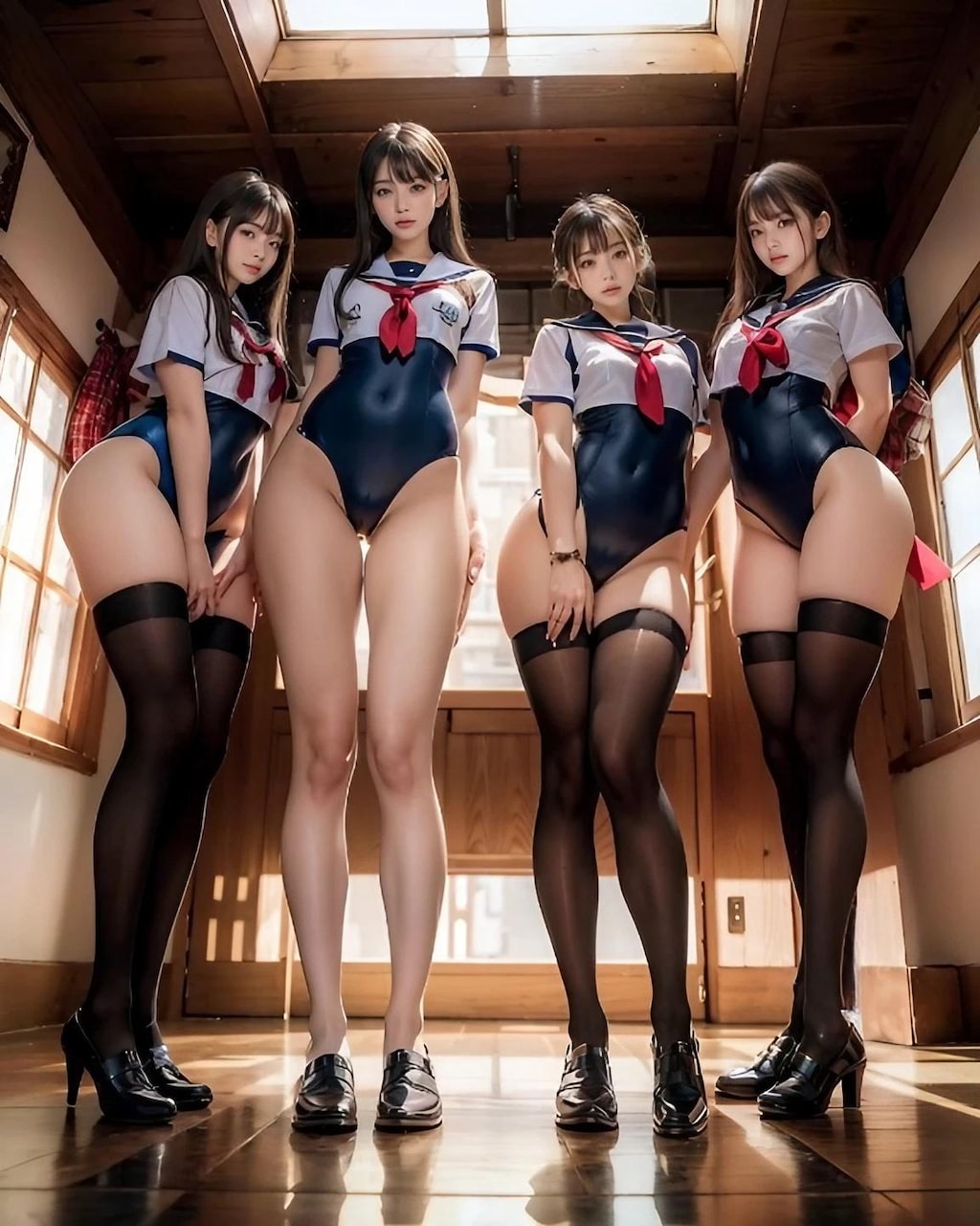 SNSで話題沸騰！セーラー水着