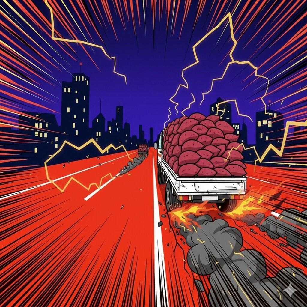 事 故 っ た や で ぇ ー ( >ω<)