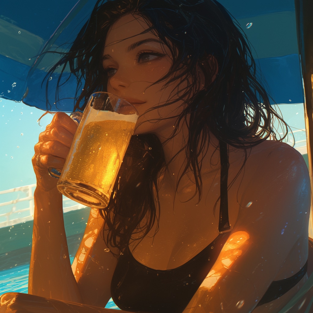 ぷふぁ、うめえわ。さいこー