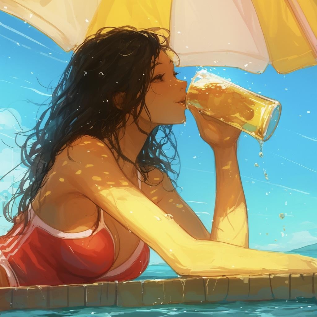 ぷふぁ、うめえわ。さいこー