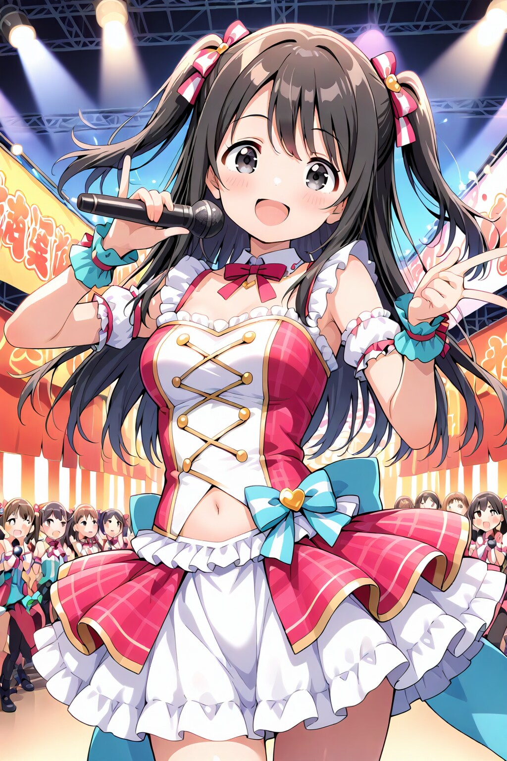 今日もお祭りで歌うアイドルちゃん