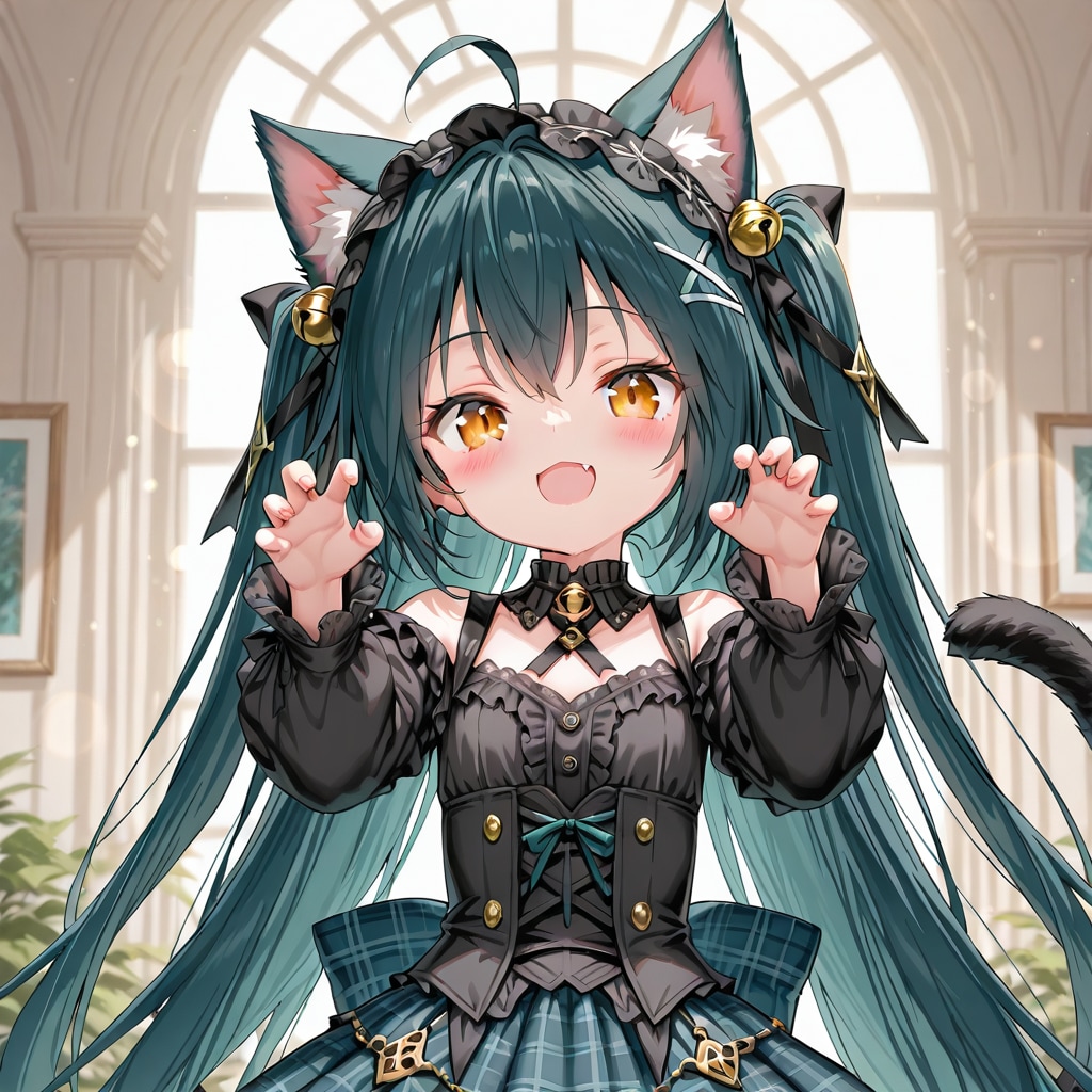 ネコミミブラックヘアー？