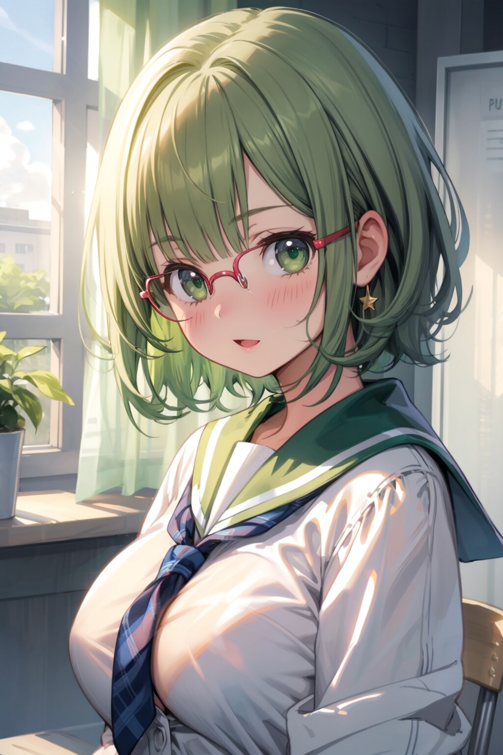 メガネ巨乳田中さん