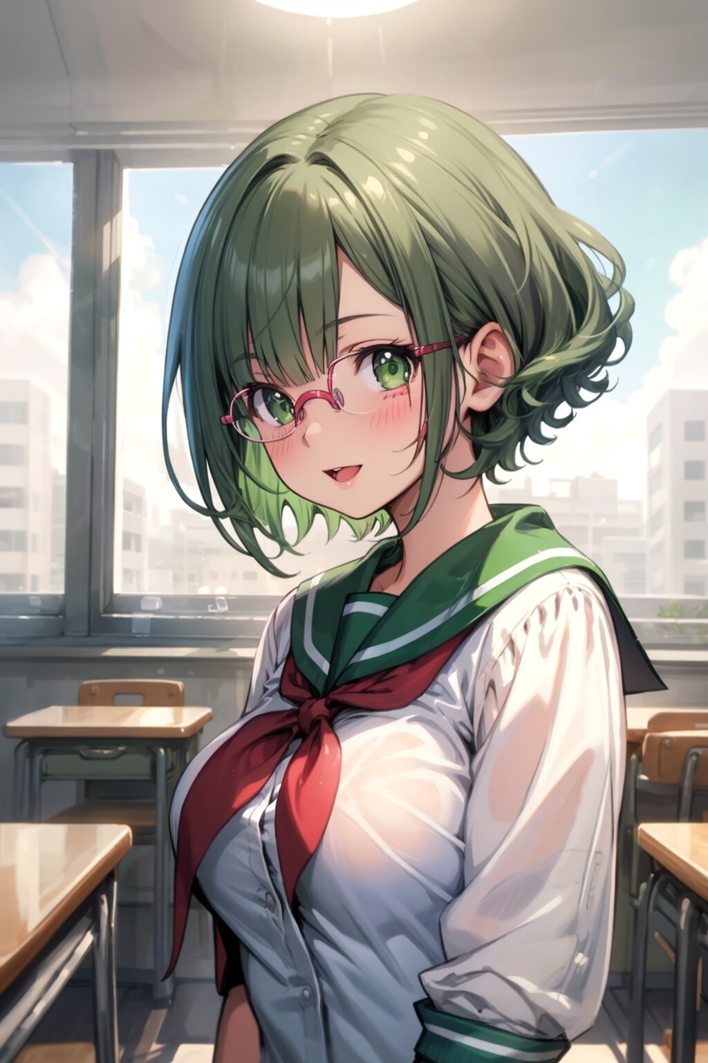 メガネ巨乳田中さん