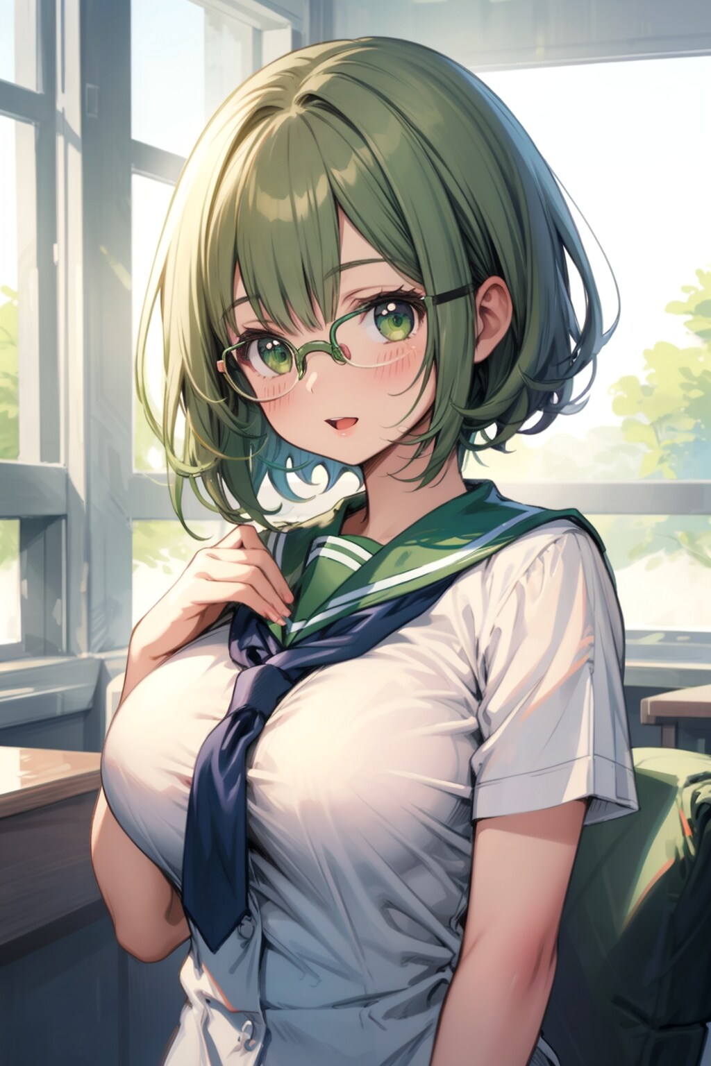 メガネ巨乳田中さん