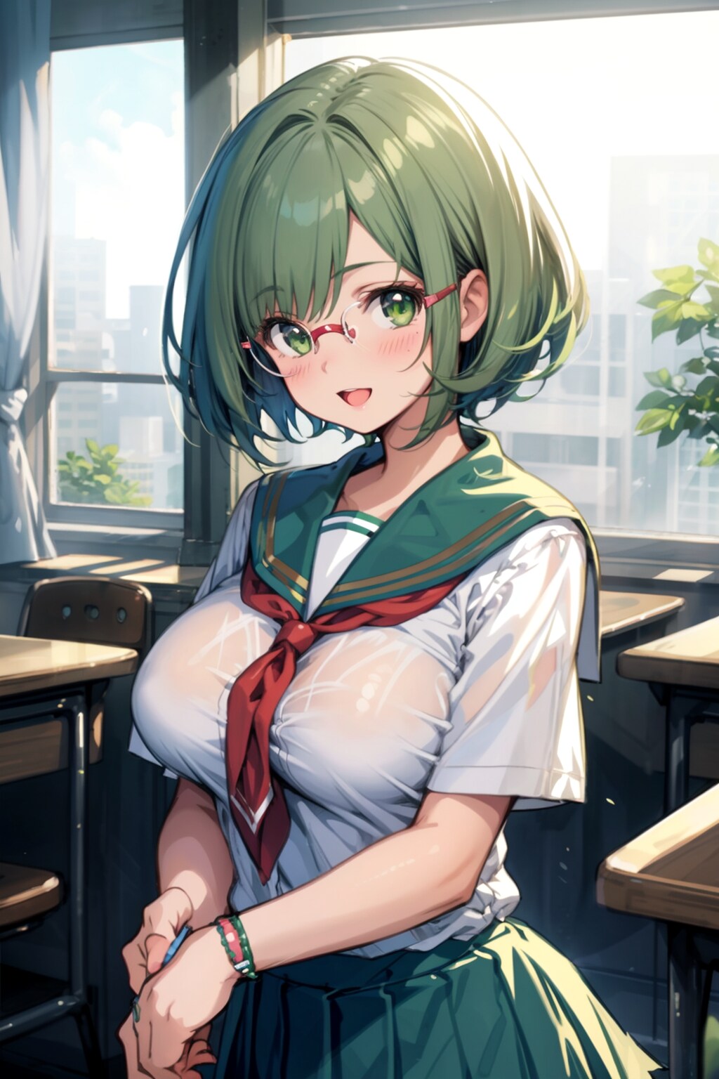 メガネ巨乳田中さん