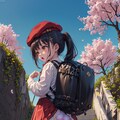 下校ベレー帽ランドセルロリ 11枚目