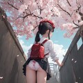 下校ベレー帽ランドセルロリ 6枚目