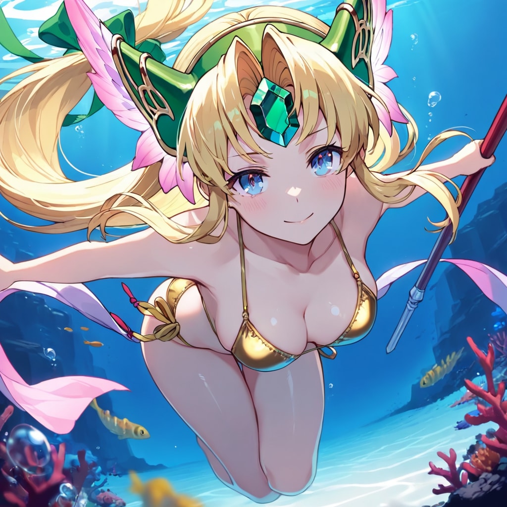 黄金ビキニのリース王女