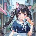 旅する黒猫と夏のスイーツ探索 (全12枚) 10枚目