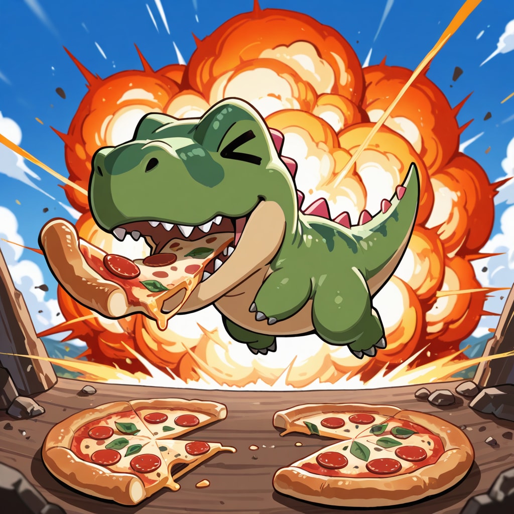 ジュラシック恐竜ピザ