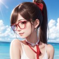 海辺の少女 2枚目