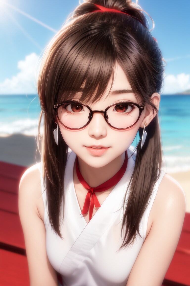 海辺の少女