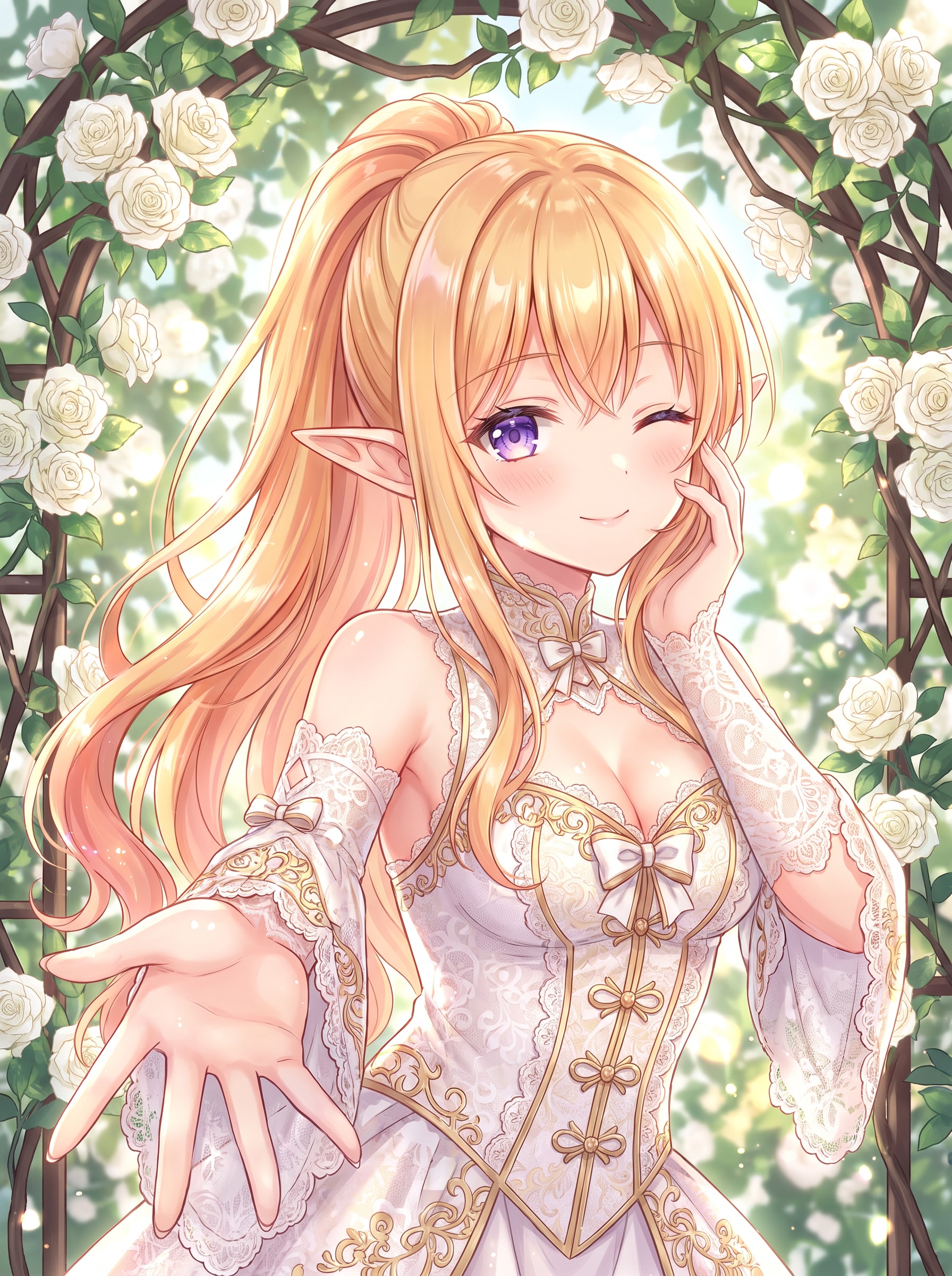 白薔薇金髪の妖精 | の人気AIイラスト・グラビア