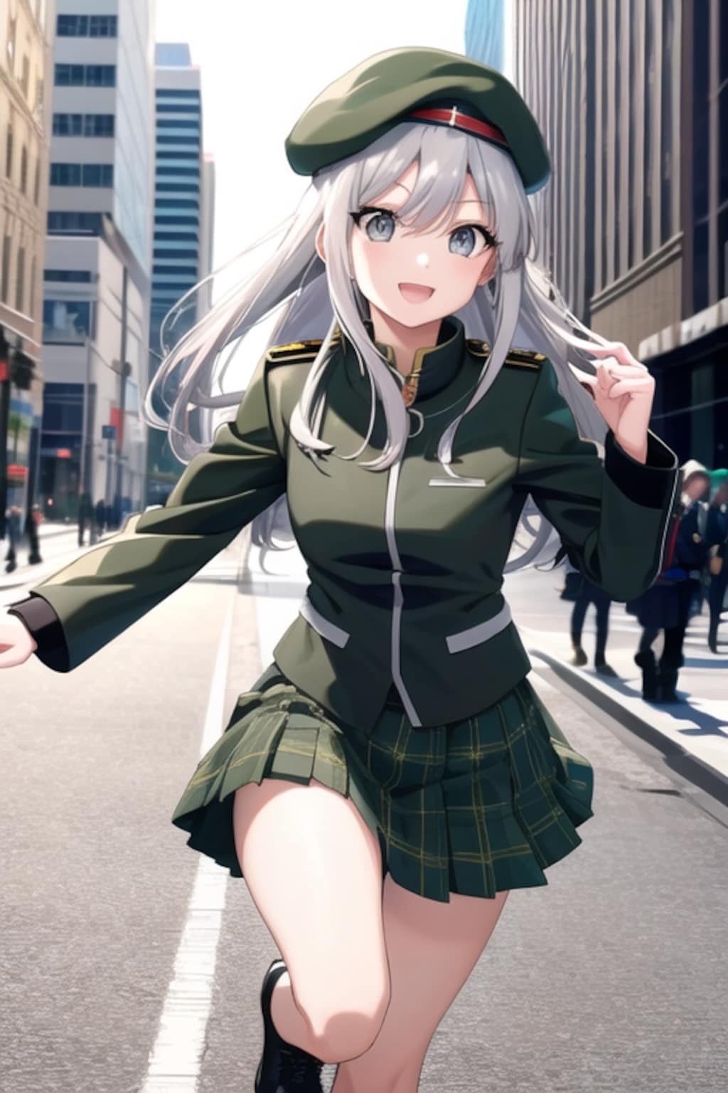 微笑の灰色髪娘（休日）