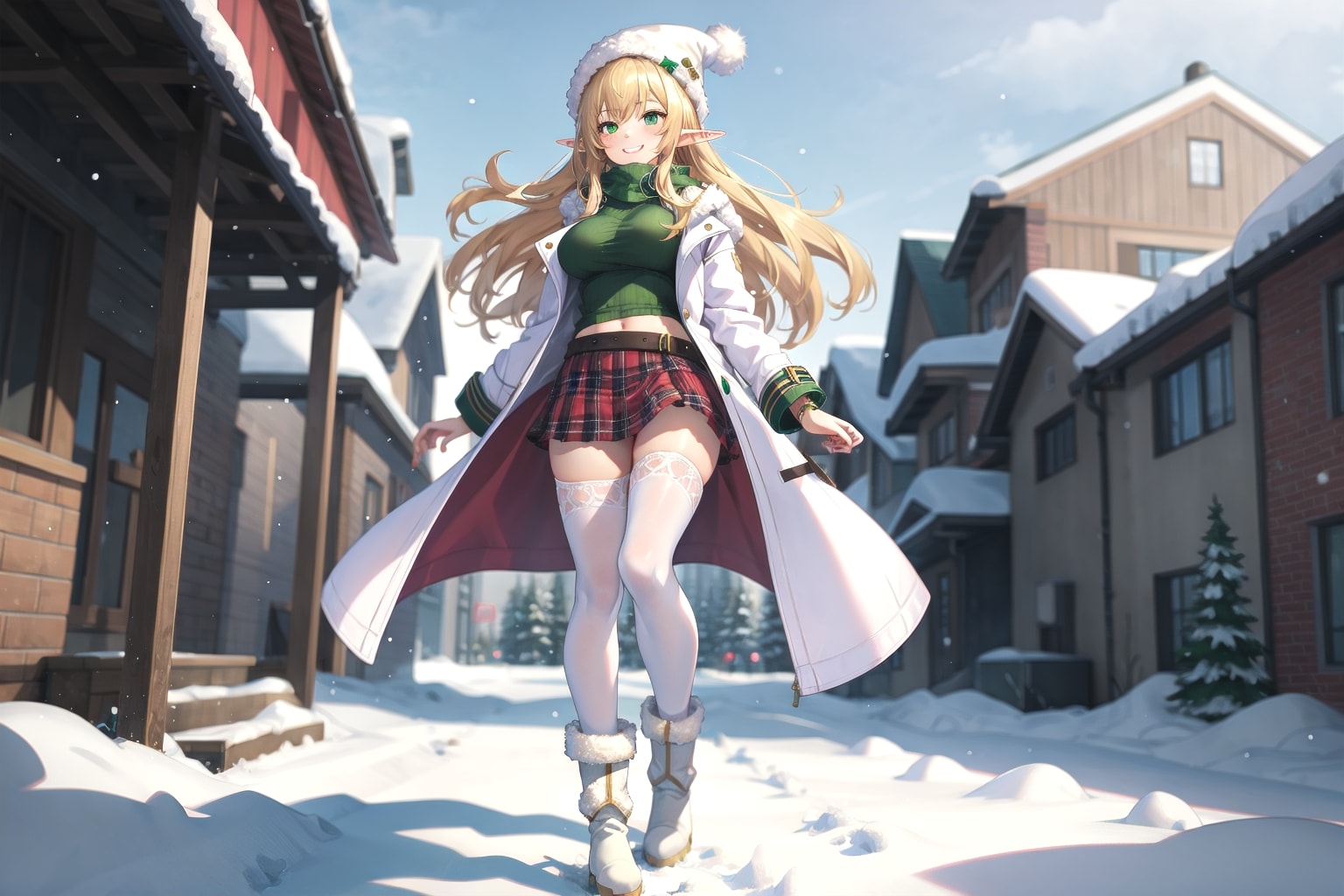 冬の服でいってみました | の人気AIイラスト・グラビア